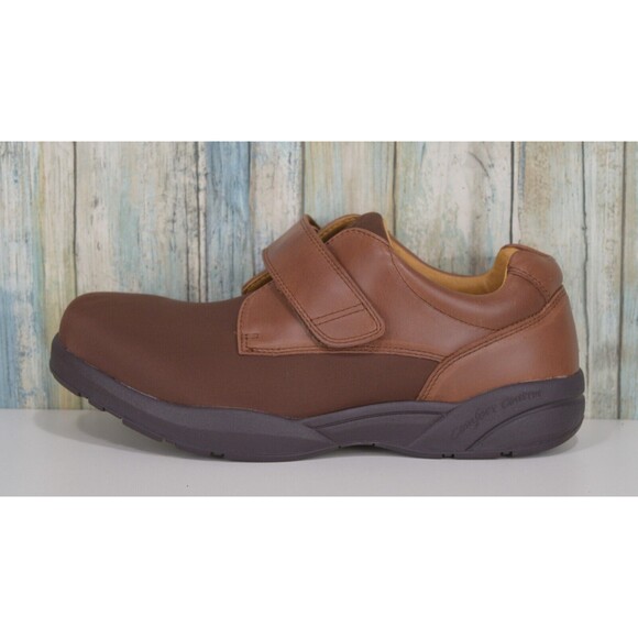 Dr. Comfort Brian X-Depth 10.5 XW Diabetic Orthopedic Shoes Brown Hook Loop 6920 main image 8